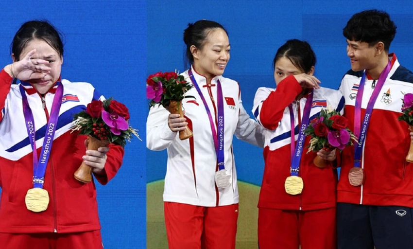 Đội cử tạ Triều Tiên gây sốc với 15 kỷ lục trong ngày đầu thi đấu