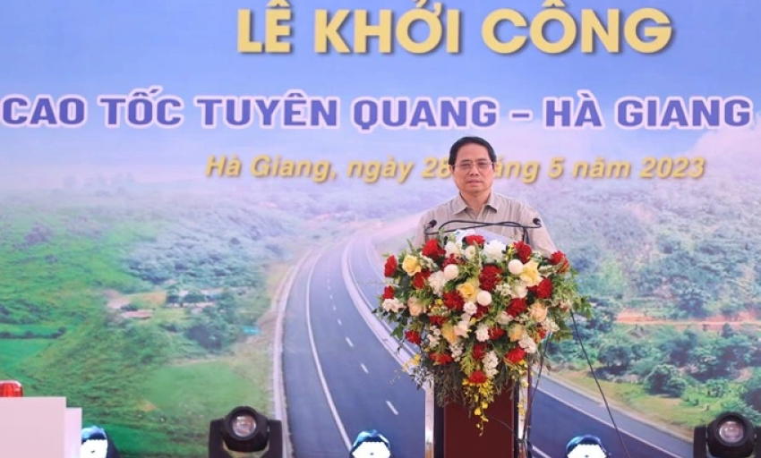 Khởi công tuyến cao tốc 10.000 tỷ nối Tuyên Quang - Hà Giang