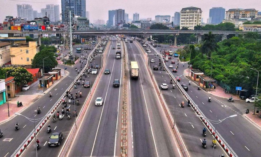 Chính thức khai thác 2 cầu vượt thép tại nút giao Mai Dịch ở Hà Nội