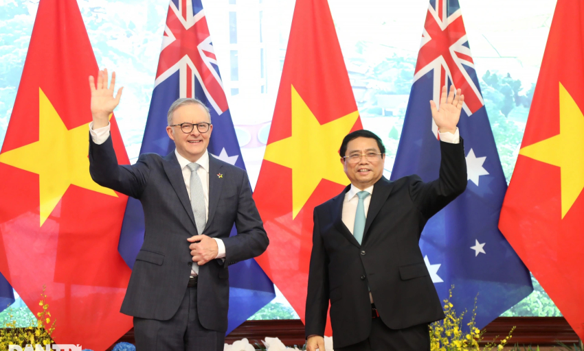 Thủ tướng Phạm Minh Chính chủ trì lễ đón Thủ tướng Australia thăm Việt Nam