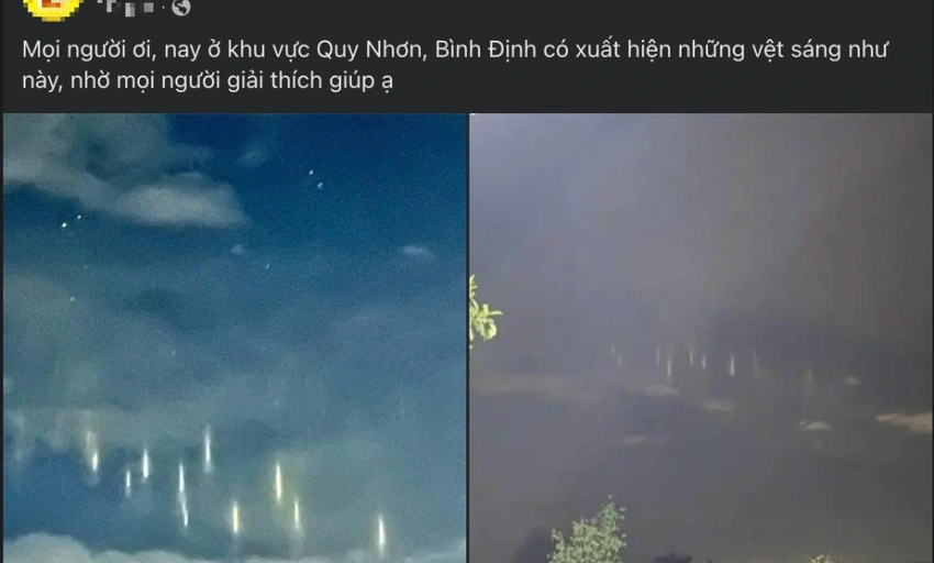 Cột ánh sáng lạ 'đứng yên' trên bầu trời Việt Nam khiến nhiều người tò mò