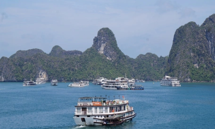 Khách Tây đến Quảng Ninh chỉ lên thuyền ngủ một đêm trên vịnh Hạ Long là về