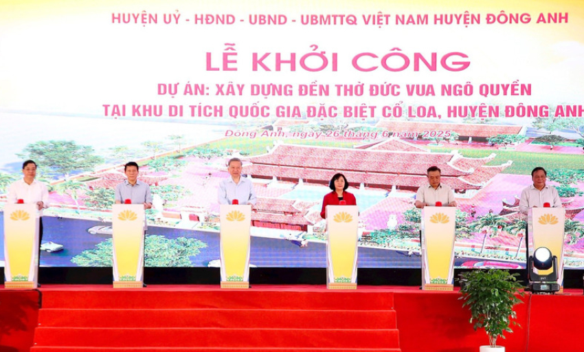 Khởi công xây dựng đền thờ Đức vua Ngô Quyền