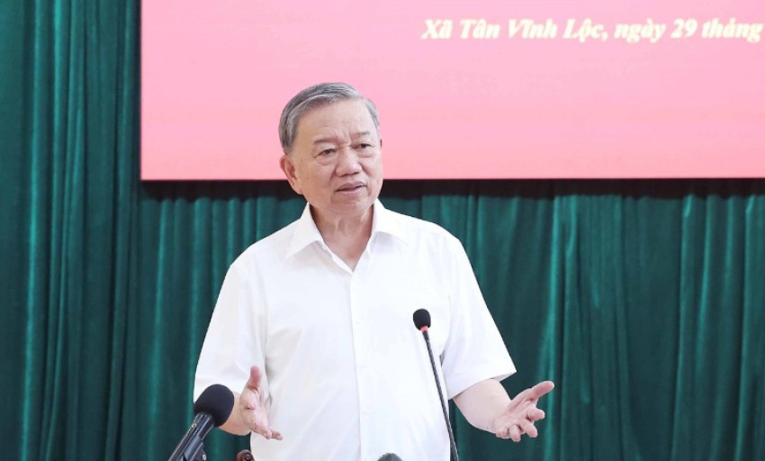Tổng Bí thư Tô Lâm khảo sát mô hình tổ chức chính quyền địa phương 2 cấp