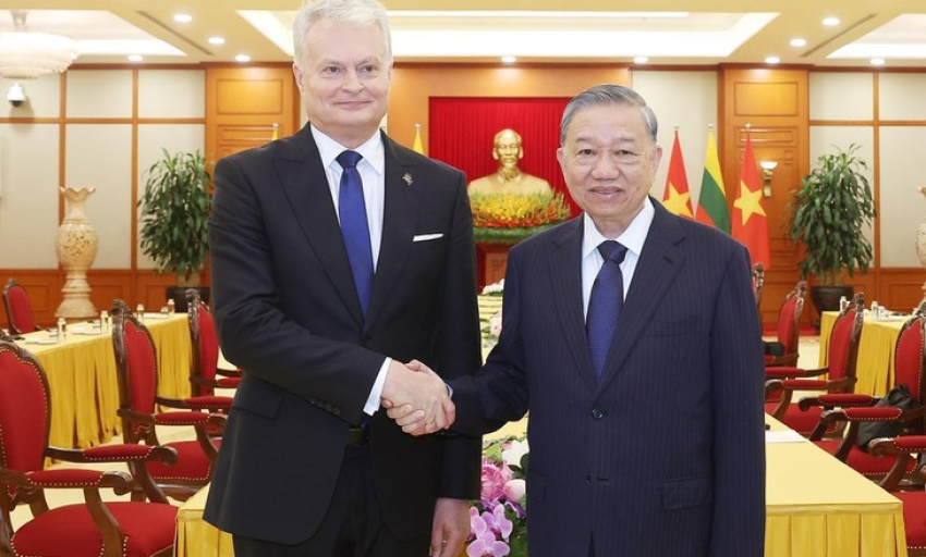 Tổng Bí thư đề nghị Lithuania tăng cường đào tạo sinh viên Việt Nam