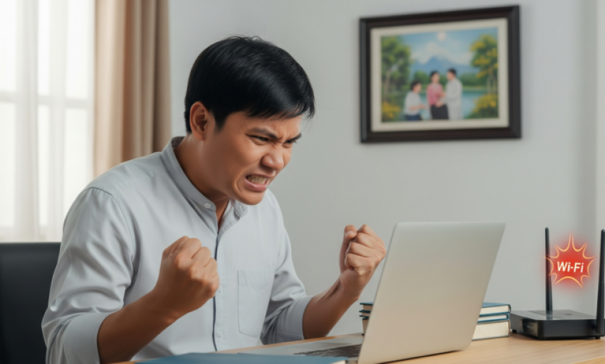 Vì sao WiFi lúc nhanh lúc chậm dù bạn ngồi yên một chỗ?