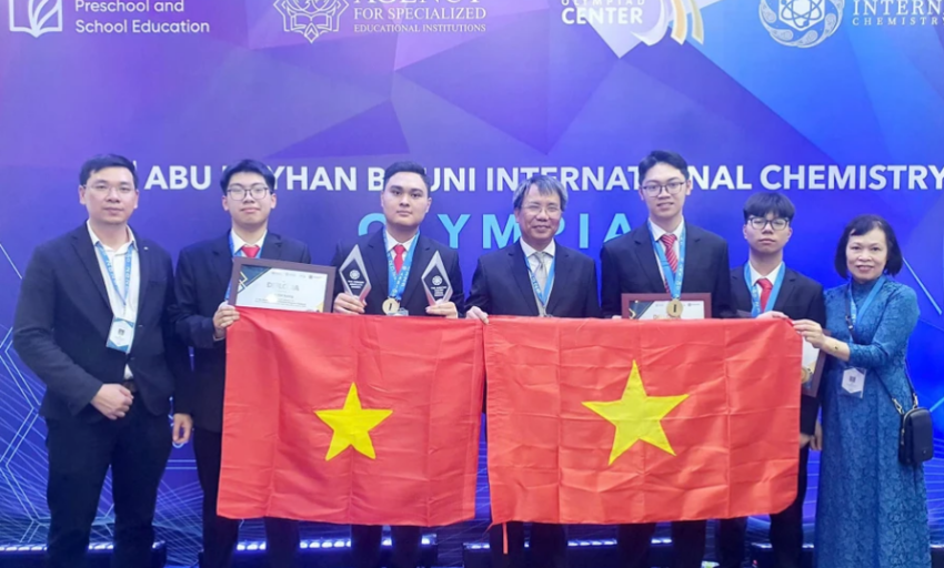 Việt Nam đạt thành tích xuất sắc tại Olympic Hóa học quốc tế Abu Rayhan Biruni