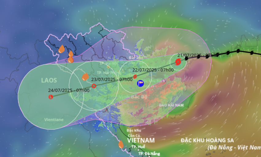 Bão số 3 cách Quảng Ninh 220km, khả năng mạnh thêm 1-2 cấp trên vịnh Bắc Bộ