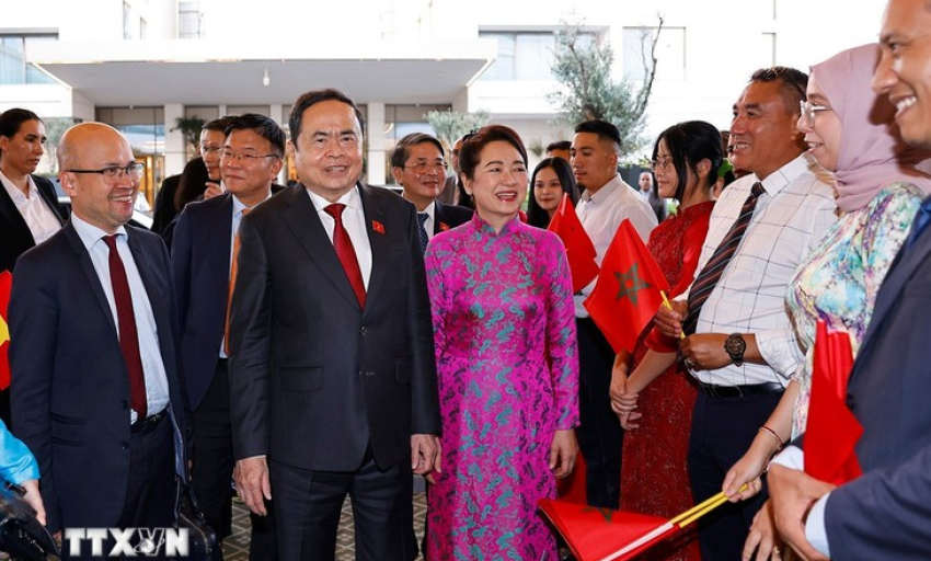 Chủ tịch Quốc hội Trần Thanh Mẫn và Phu nhân bắt đầu thăm chính thức Morocco
