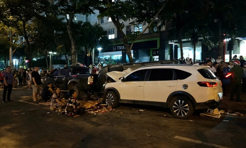 Tài xế gây tai nạn liên hoàn ở Hà Nội vi phạm nồng độ cồn rất cao