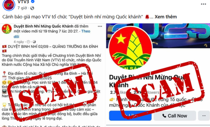 Xuất hiện chiêu trò lừa phụ huynh đăng ký “duyệt binh nhí”