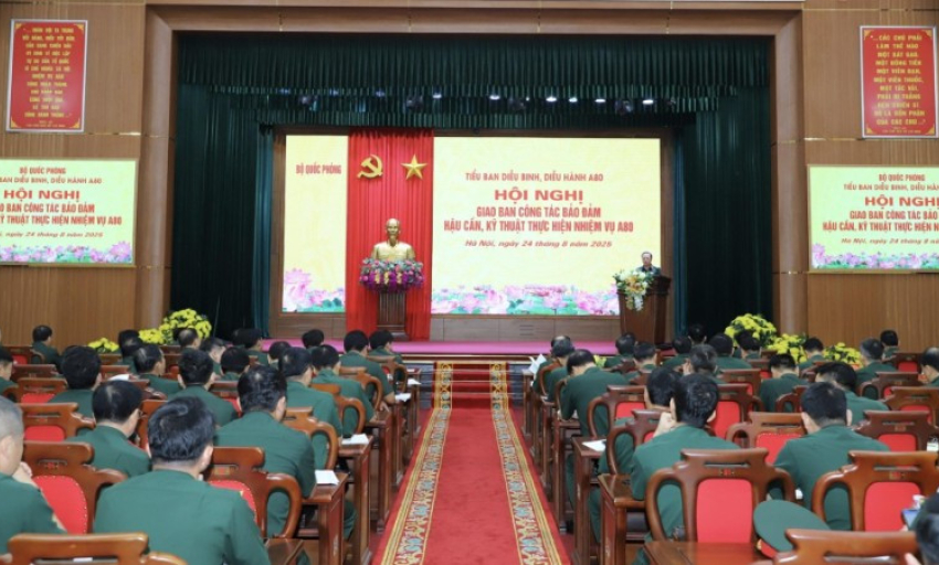 Chủ động trong công tác bảo đảm hậu cần, kỹ thuật cho nhiệm vụ A80