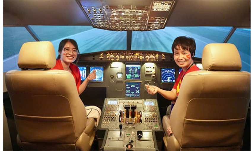 Dấu ấn Vietnam Airlines tại Triển lãm Thành tựu đất nước