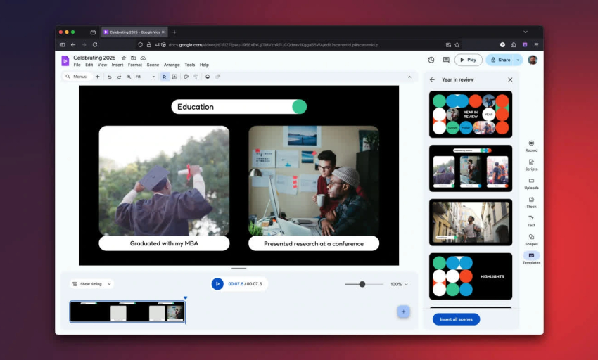 Google miễn phí trình chỉnh sửa video dựa trên trình duyệt