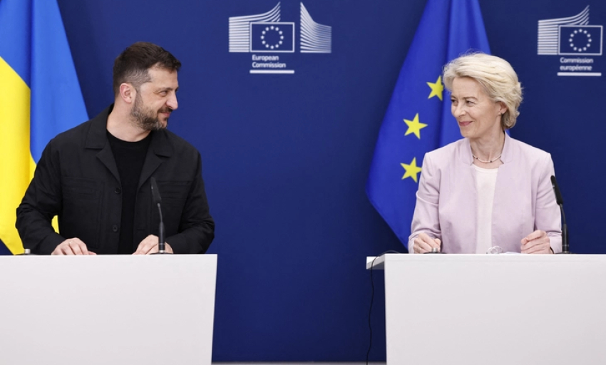 Lãnh đạo Anh, Pháp, Đức... 'tháp tùng' ông Zelensky đi gặp ông Trump