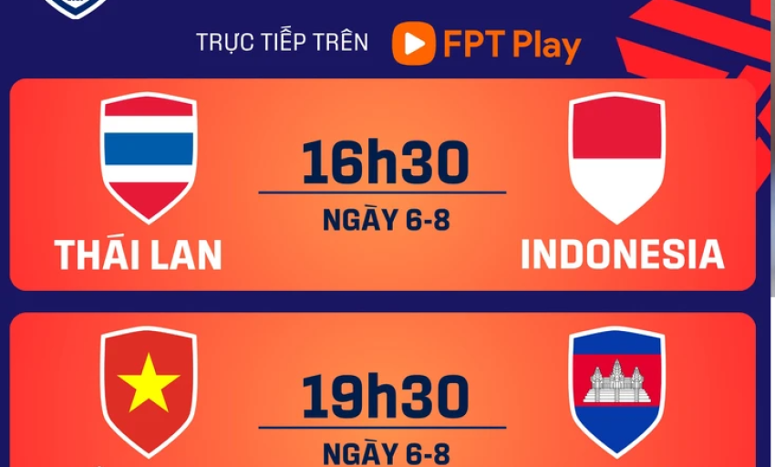 Lịch trực tiếp vòng loại U20 nữ châu Á 2026: Việt Nam - Singapore