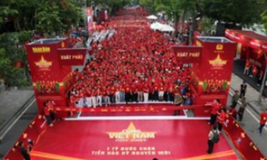 Những con số ấn tượng của chương trình đi bộ "Cùng Việt Nam tiến bước"