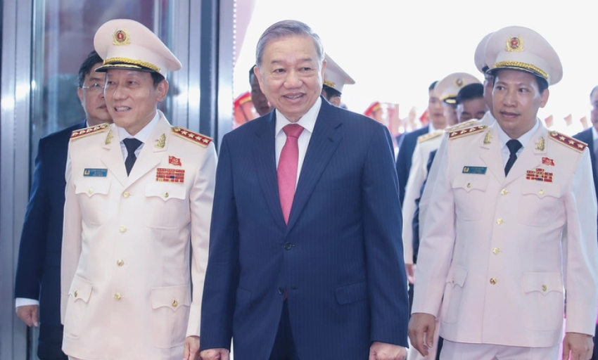 Tổng Bí thư Tô Lâm dự lễ kỷ niệm 80 năm Ngày truyền thống Công an nhân dân