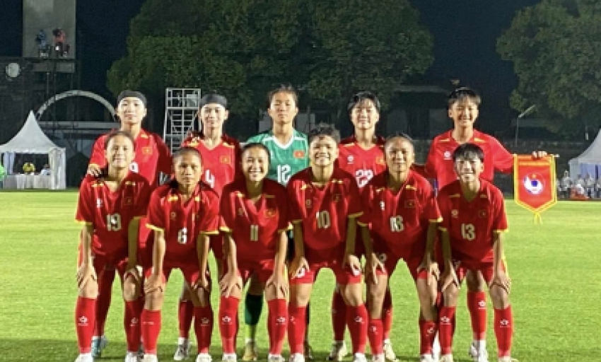 Việt Nam thắng đậm Campuchia 5-0 ở trận mở màn U.16 nữ Đông Nam Á