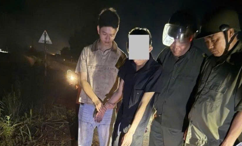 Công an xã Tam Tiến tuần tra, phát hiện, xử lý đối tượng về hành vi tàng trữ pháo nổ trái phép