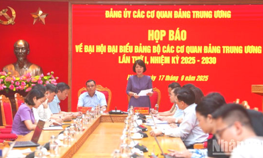 Đảng ủy các cơ quan Đảng Trung ương thông tin về công tác chuẩn bị đại hội