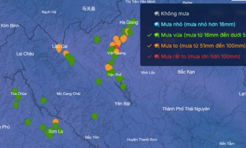 Dự báo thời tiết ngày 14.9: Cảnh báo mưa lớn cấp tập