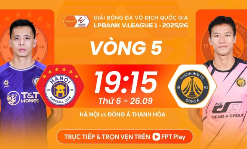 Lịch thi đấu V-League mới nhất: Căng thẳng ‘chung kết’ ngược Hà Nội - Thanh Hóa, ai thua xuống đáy