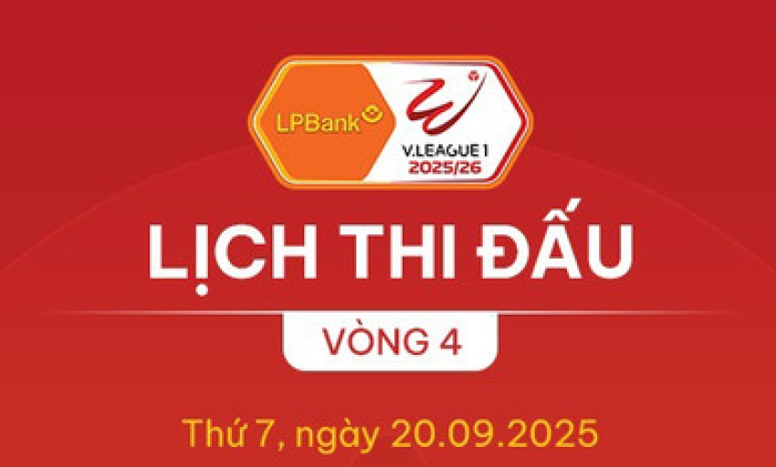 Lịch thi đấu vòng 4 V-League: Hấp dẫn "derby" Thủ đô