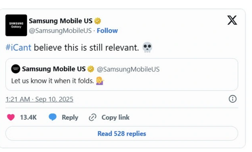 Samsung mỉa mai loạt sản phẩm mới của Apple