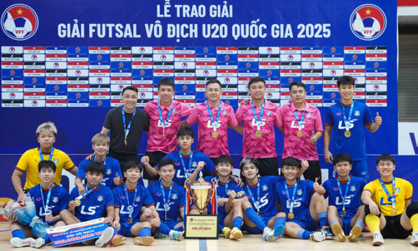 Thái Sơn Bắc bảo vệ thành công ngôi vô địch Giải futsal U20 quốc gia