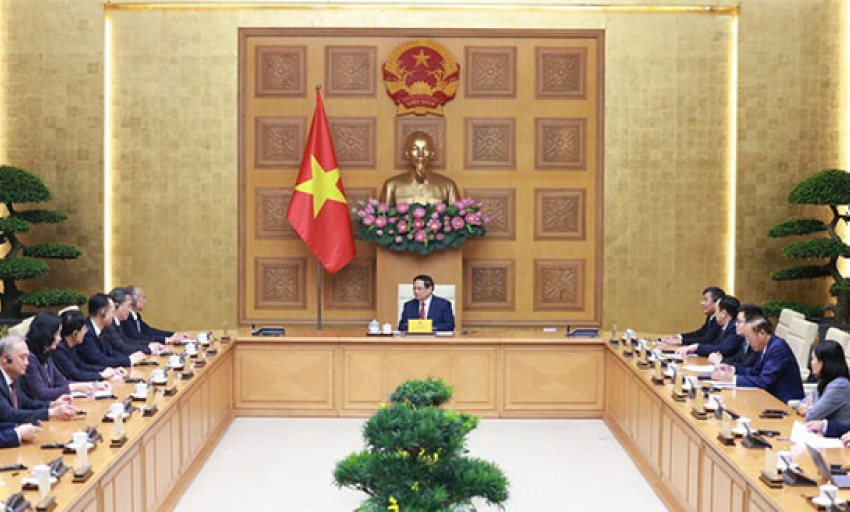 Thủ tướng Phạm Minh Chính tiếp Bí thư Tỉnh ủy Sơn Đông (Trung Quốc)