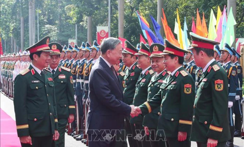 Tổng Bí thư Tô Lâm dự Lễ Kỷ niệm 80 năm Ngày truyền thống Bộ Tổng Tham mưu QĐND Việt Nam