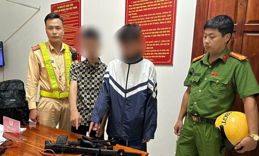 Yên Thế: Tuần tra, phát hiện 01 đối tượng có hành vi tàng trữ trái phép vũ khí thô sơ