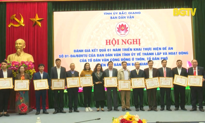 Biểu dương 51 tổ dân vận cộng đồng tiêu biểu 