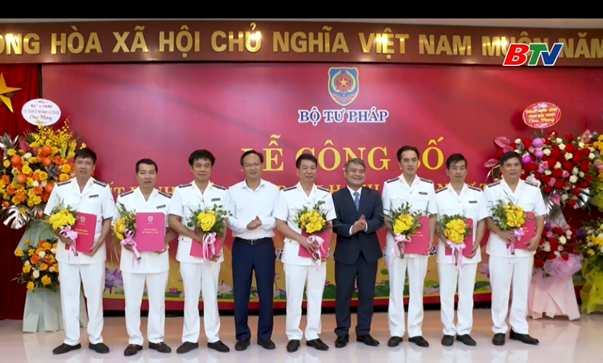 Công bố quyết định thành lập Thi hành án dân sự tỉnh Bắc Ninh 