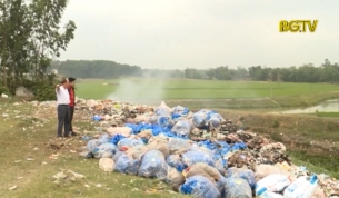 Nan giải tình trạng đổ trộm rác thải tại khu vực giáp ranh