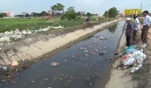 Yên Dũng: hàng trăm héc ta lúa khô hạn vì dòng kênh rác