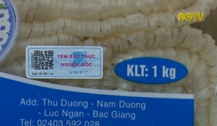 Hiệu quả từ việc gắn tem truy xuất nguồn gốc sản phẩm mỳ Chũ