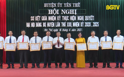Yên Thế sơ kết giữa nhiệm kỳ Đại hội Đảng bộ huyện 