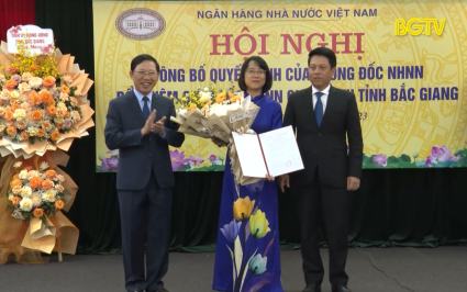 Bà Lê Thị Hoàng Hà giữ chức Giám đốc NHNN Chi nhánh tỉnh Bắc Giang
