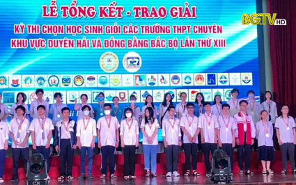 Bắc Giang đứng thứ ba cuộc thi học sinh giỏi các trường chuyên