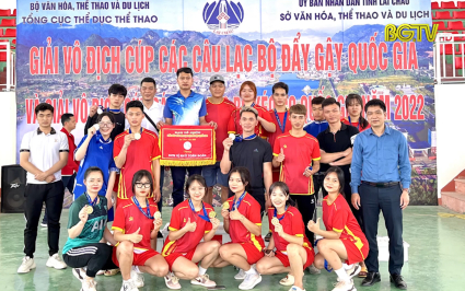 Bắc Giang giành 11 HCV tại Giải vô địch cúp các CLB Đẩy gậy Quốc gia