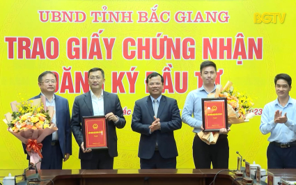 Bắc Giang thu hút thêm 2 dự án đầu tư, vốn đăng ký 132 triệu USD