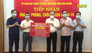 Bắc Giang tiếp nhận 1 tỷ 170 triệu đồng ủng hộ chống dịch Covid-19