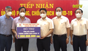 Bắc Giang tiếp tục nhận nhiều sự hỗ trợ cho công tác phòng chống dịch