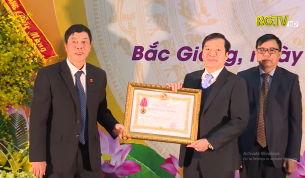 Ban nội chính Tỉnh ủy đón nhận Huân chương lao động hạng Ba