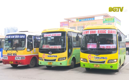 Bến xe khách Bắc Giang đảm bảo phương tiện phục vụ Tết 