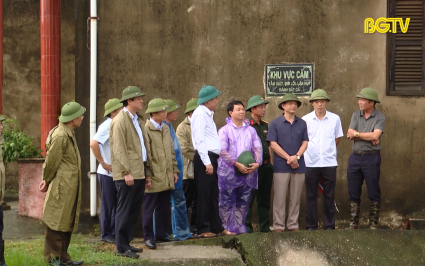 Bí thư Tỉnh uỷ kiểm tra công tác triển khai ứng phó với bão số 3