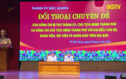 Bí thư Thành ủy Bắc Giang đối thoại với nhân dân 