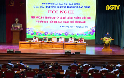 Tiếp xúc, đối thoại chuyên đề với cử tri ngành giáo dục và đào tạo